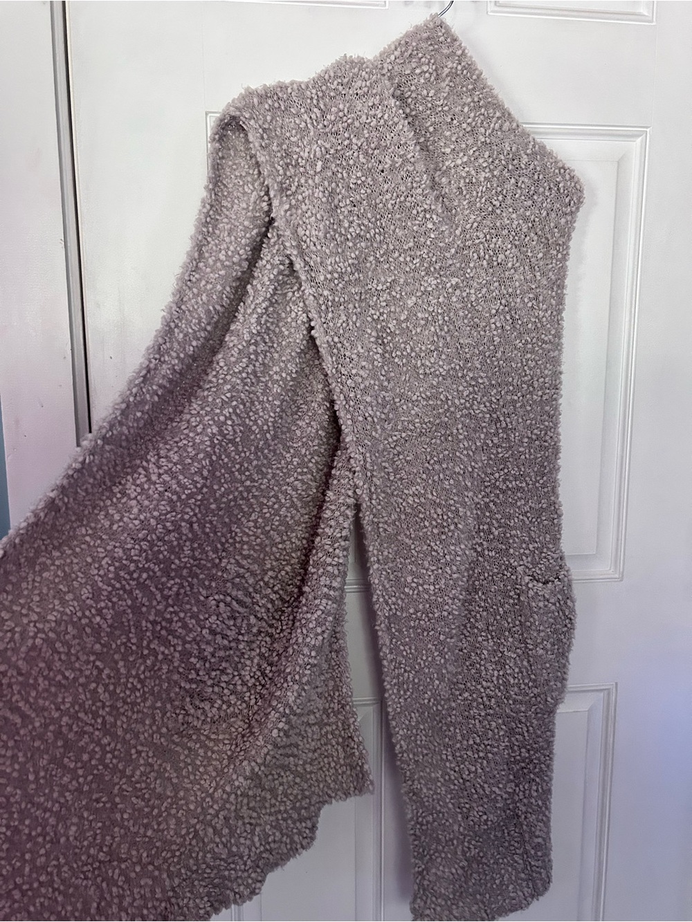 Demdaco Plush Wide-Leg Sherpa Pants in Taupe